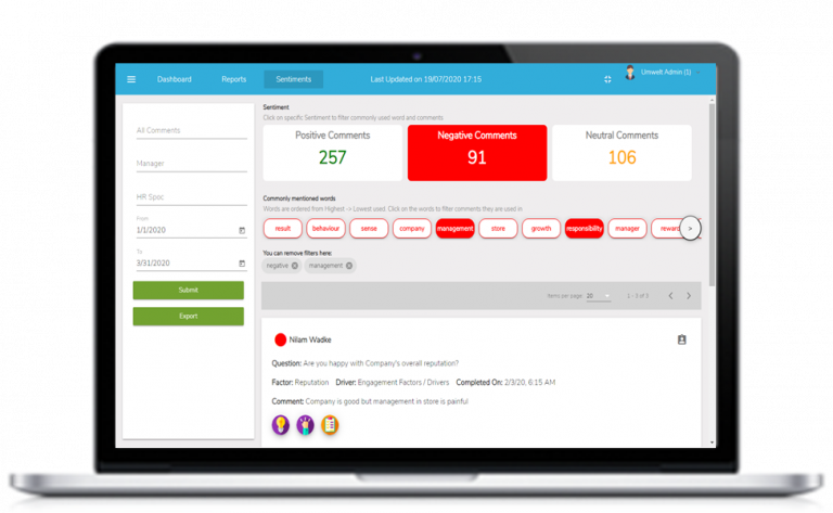 Sentiment Analysis to deep dive on Risks & Opportunities